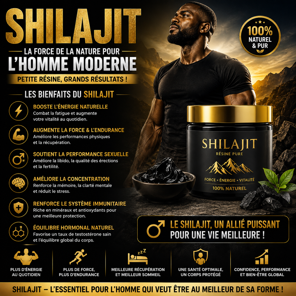 🔥 SHILAJIT PUR – La Résine des Hommes Puissants