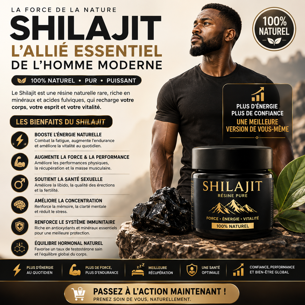 🔥 SHILAJIT PUR – La Résine des Hommes Puissants